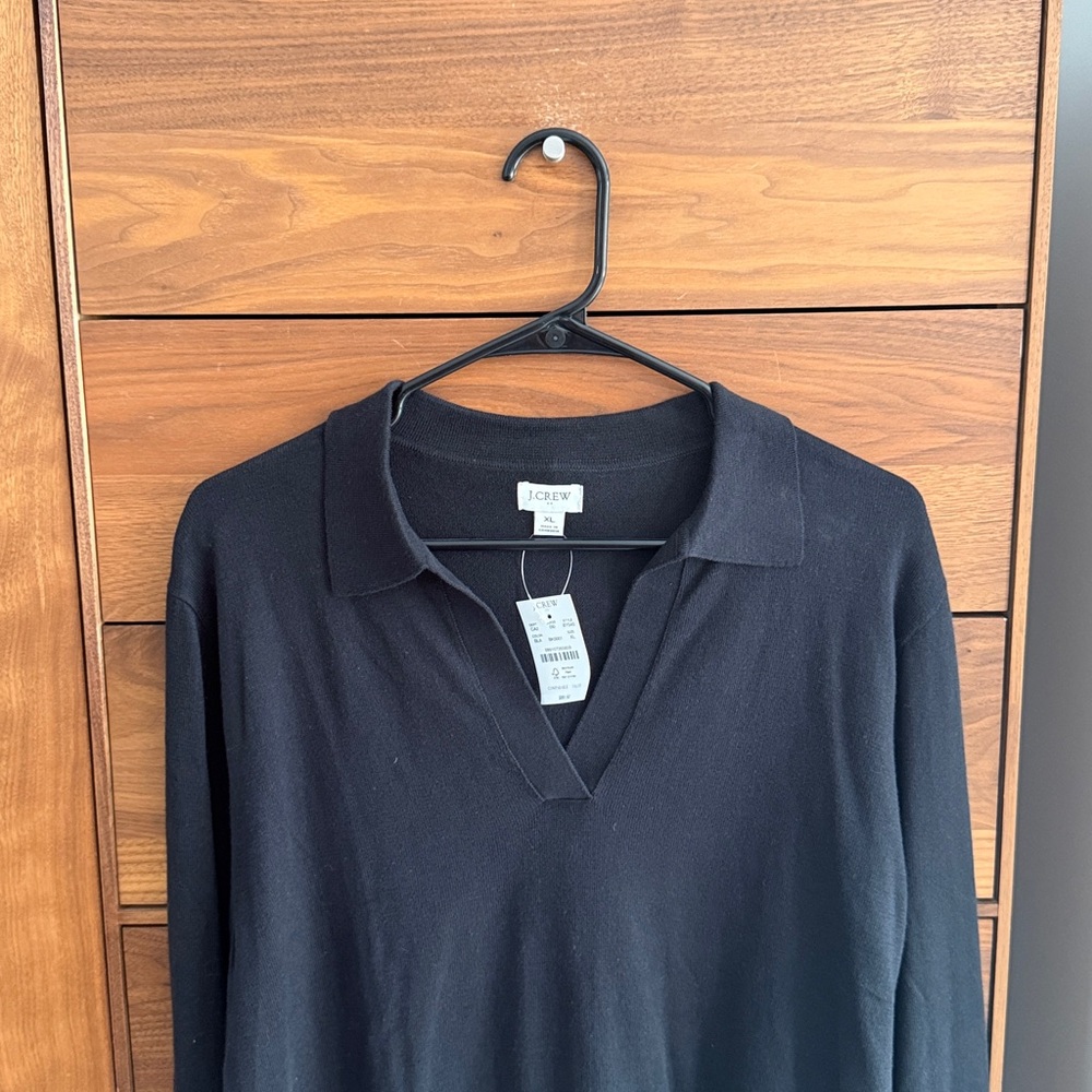J. Crew Factory Cotton-blend polo sweater Size XL - Picture 4 of 8